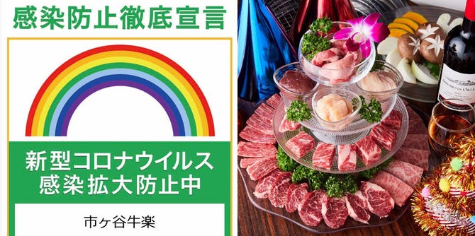 厳選黒毛和牛 焼肉食べ放題 市ヶ谷牛楽 市ヶ谷 居酒屋 ぐるなび