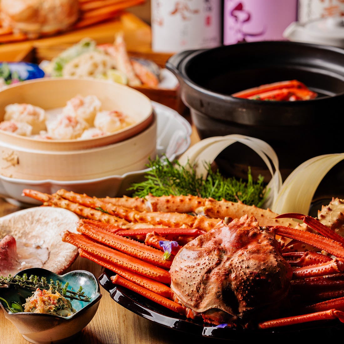 全席完全個室&times;日本酒 創作ダイニング 蟹よし 田町駅前店_【ご宴会や接待に】蟹のフルコースをご満喫。蟹の食べ比べ！