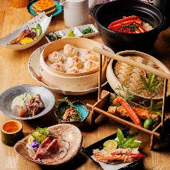 全席完全個室&times;日本酒 創作ダイニング 蟹よし 田町駅前店_【お手軽プラン】炊き立て五目釜飯や蟹料理を楽しむ〈150分飲み放題〉6000円コース