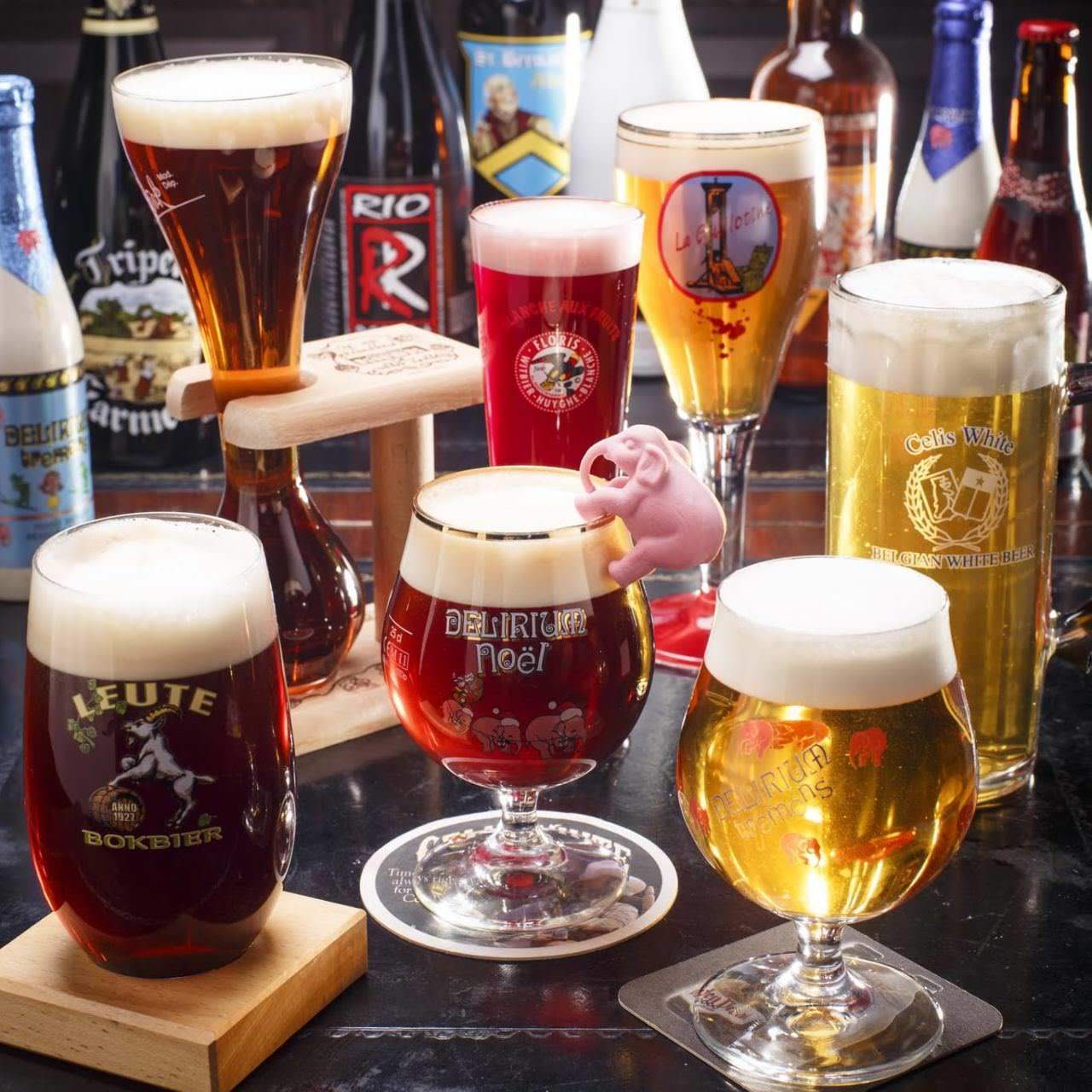 吉祥寺でクラフトビールが飲めるオススメの店。『THE ROOFTOP BUTCHER』のクラフトビール集合画像