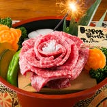 【誕生日・記念日】お肉のケーキでサプライズ！