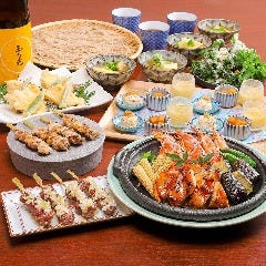 「鶏西京焼きと赤海老の陶板焼き」と「おばんざい」を愉しむ宴