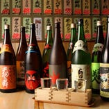 日本酒の品揃え200種類以上ご用意！日本酒専用の冷蔵庫も完備