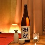獺祭もOK！豊富な日本酒をご用意。その他のお酒も多数あり！