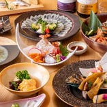 四季の食材を料理で楽しむ和食。