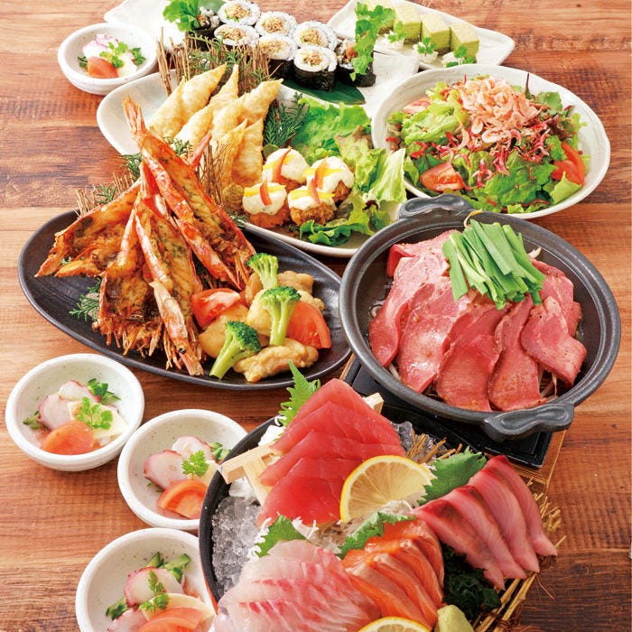 雅 みやび の宴 刺身 牛タンなど多彩な料理が自慢のコースの詳細 海鮮居酒屋 はなの舞 茂原南口店 茂原 居酒屋 ぐるなび