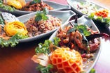 旬の冷菜や魚など本格的タイ料理全５品、90分飲み放題付！Nawarat Course ナワラットコース飲み放題6品