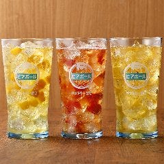 居酒屋に負けない豊富なドリンクラインナップ