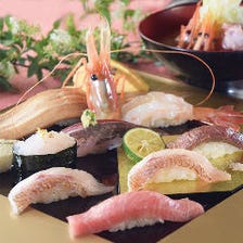 寿司で地魚を満喫