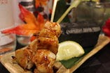 名古屋コーチンもも串                   地鶏の王様！名古屋コーチンを味わえる串です！