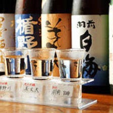 日本酒　飲み比べ