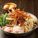 桜姫の鶏牛蒡と地卵のすき鍋