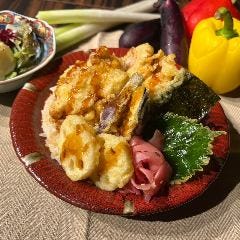 野菜天ぷら丼