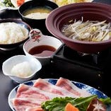 こだわり豚のしゃぶしゃぶ膳