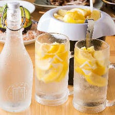 レモンサワーセット（ボトル600ml＋レモン2個分＋氷）