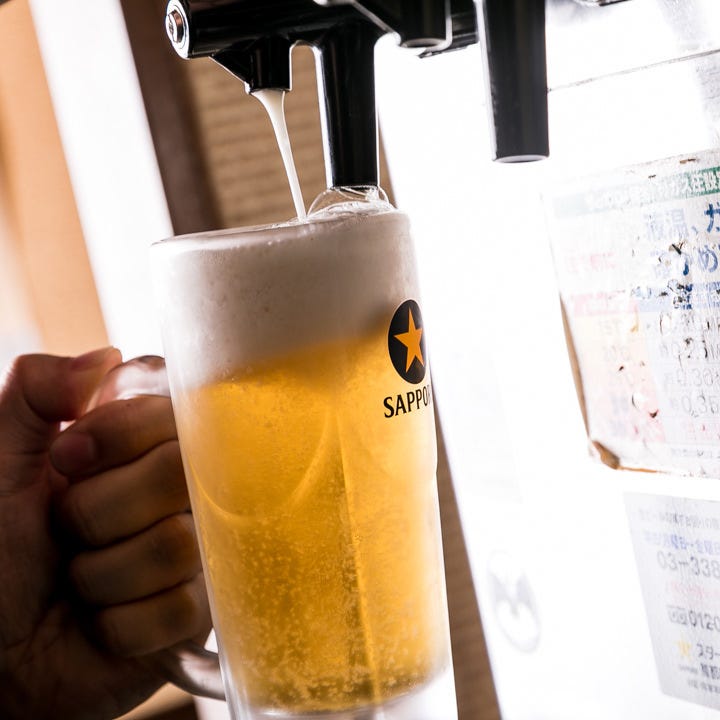 全200種食べ飲み放題 135酒場 池袋西口立教通り店_生ビール・黒ビールも300円(税抜)！仕事終わりの一杯にどうぞ