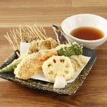 五種の野菜天ぷら盛合せ