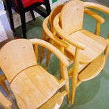 子ども用の椅子もご用意してます。