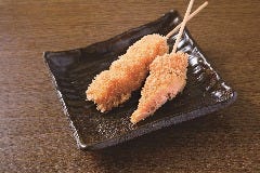 浅草 やきとり道場 東武浅草駅前_サーモン串揚げ