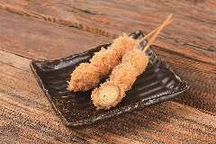 浅草 やきとり道場 東武浅草駅前_うずら串揚げ