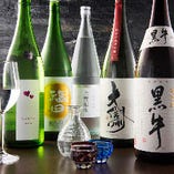 料理に良く合う日本酒、ワインを豊富にご用意