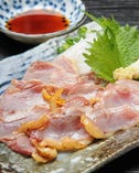 地鶏の炙り刺身 or ポン酢