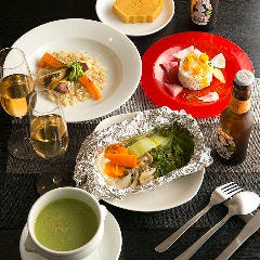 心斎橋 l’oiseau bleu お肉×オーガニック野菜＆ワイン_