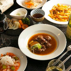 心斎橋 l’oiseau bleu お肉×オーガニック野菜＆ワイン_コースメニューも充実しています！
