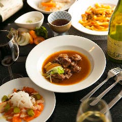 心斎橋 l’oiseau bleu お肉×オーガニック野菜＆ワイン_【女子会や食事会に！】魚＆肉もセットにお楽しみ頂けます！4,000円（全12品）