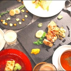 心斎橋 l’oiseau bleu お肉×オーガニック野菜＆ワイン_【スペシャリティ♪~少量を多品目！~で大満足！】女子会やデートに大人気！4500円（税込）