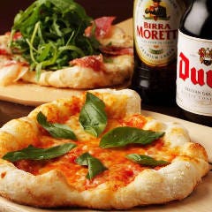 生ハムPIZZAとPIZZAマルゲリータはビールと合わせて召し上がれ～