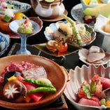 【季節の会席『月』】旬の食材を様々な調理法で味わう！16,500円（税込）