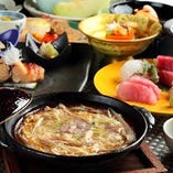 【平日お昼限定／会席『長寿』】季節変わりのお献立を会席仕立てで。お部屋でごゆっくりお楽しみください。