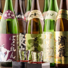 魚バカ一代新橋本店ならではの鮮魚に合う日本酒を多数ご用意！