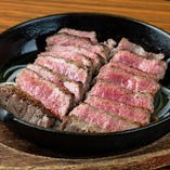黒毛和牛モモ肉の赤身鉄板ステーキ 150ｇ