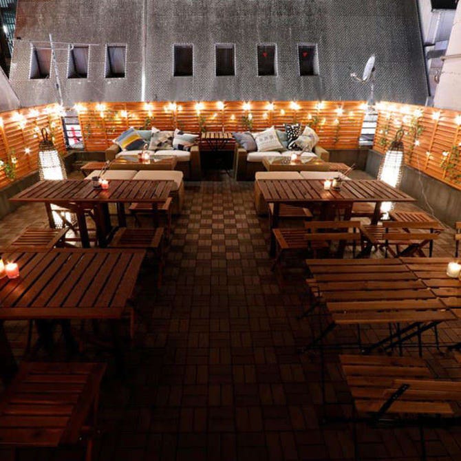 新宿bbqビアガーデン カリビアンテラス21 新宿 居酒屋 ぐるなび