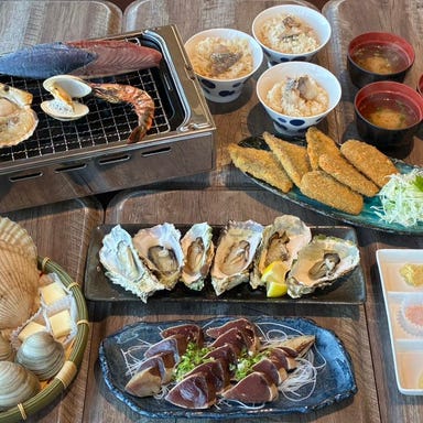 Oyster & Seafood BBQ ととや新兵衛_新鮮な海鮮を目の前で!海鮮BBQ3.900円コース