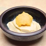 京都の豆乳で作る自家製豆腐　醤油のムース