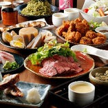 宴会や接待に！地元の食材で仕立てるコース4種をラインナップ