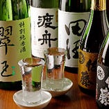 普段なかなかお目にかかれない貴重な日本酒や焼酎も揃っています
