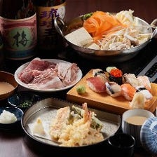 しゃぶしゃぶ・天ぷら・寿司食べ放題