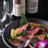 ワインと厳選した近江のお肉のマリアージュをご堪能ください。