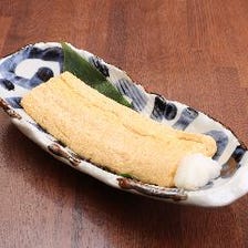 名物！お出汁たっぷり竹鶏卵のだし巻き