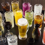 飲み放題は生ビール・焼酎・ワインを含む全70品以上！飲みやすいカクテルや人気のハイボールも多数ご用意しております！