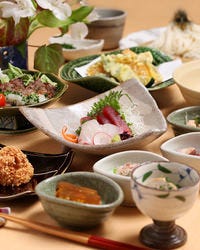 旬の秋田食材を使用した和食のコース
