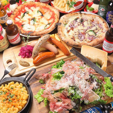 アズーロコース 】歓送迎会も贅沢に！料理8品＋2時間飲み放題5,500円