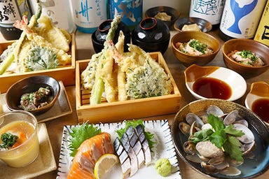 日本酒22種含む全ドリンク飲み放題 天ぷらバル慶 八王子店 コースの画像