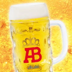 飲み放題はビール工場から直送のアサヒスーパードライも！