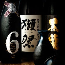日本酒5勺380円～新政、獺祭あります