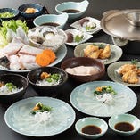 【期間限定20%割引!】てっちり、てっさ、鍋白子＆ふぐの唐揚げも♪『下関(しものせき)ふぐコース』全8品